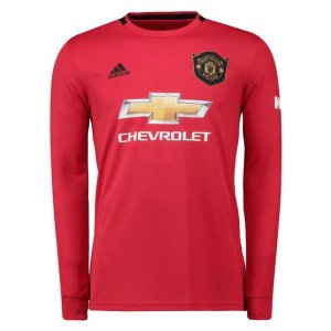 Maillot Manchester United Domicile ML 2019 2020 Rouge Pas Cher