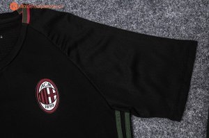 Entrainement Milan Ensemble Complet 2017 2018 Noir Vert Pas Cher