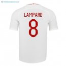 Maillot Angleterre Domicile Lampard 2018 Blanc Pas Cher