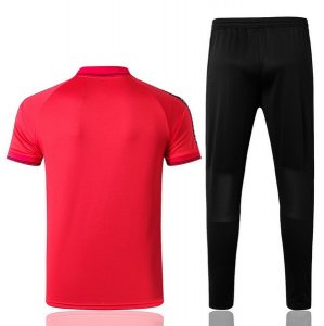 Polo Ensemble Complet Real Madrid 2019 2020 Rouge Noir Pas Cher