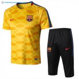 Entrainement Barcelona Ensemble Complet 2017 2018 Jaune Pas Cher