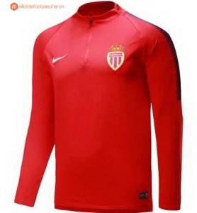 Survetement AS Monaco 2017 2018 Rouge B Pas Cher