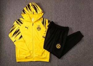 Sweat Shirt Capuche Borussia Dortmund 2021 2022 Jaune Pas Cher