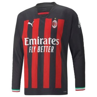 Thailande Maillot AC Milan Domicile ML 2022 2023 Thailande Maillot AC Milan Domicile ML 2022 2023