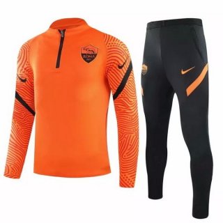Survetement AS Roma 2020 2021 Orange Noir Pas Cher Survetement AS Roma 2020 2021 Orange Noir Pas Cher
