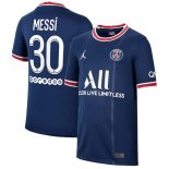 Maillot Paris Saint Germain NO.30 Messi Domicile 2021 2022 Bleu