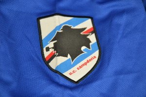 Maillot Sampdoria Domicile Retro 1990/91 Bleu Pas Cher