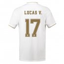 Maillot Real Madrid NO.17 Lucas V. Domicile 2019 2020 Blanc Pas Cher