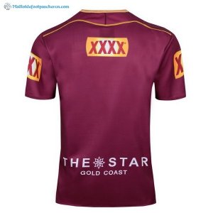Maillot Rugby QLD Maroons 2017 2018 Rouge Pas Cher