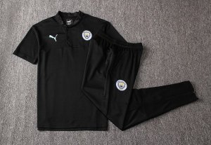 Polo Manchester City Ensemble Complet 2019 2020 Noir Pas Cher