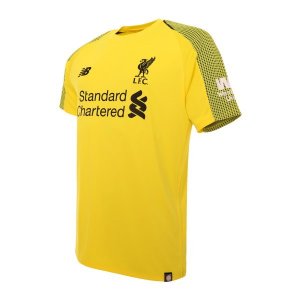 Maillot Liverpool Domicile Gardien 2018 2019 Jaune Pas Cher