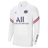 Maillot Paris Saint Germain Strike Top ML 2021 2022 Blanc Pas Cher
