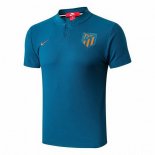 Polo Atlético de Madrid 2018 2019 Bleu Pas Cher