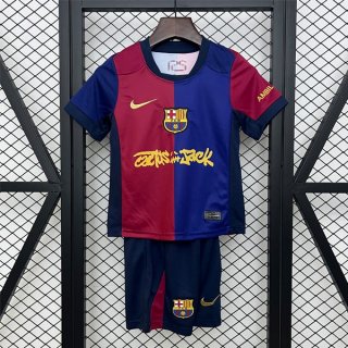 Maillot Barcelona Domicile Enfant Limited Edition Travis Scott 2024-25 Maillot Barcelona Domicile Enfant Limited Edition Travis Scott 2024-25