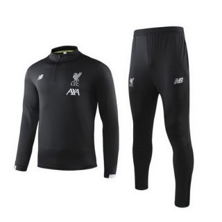 Survetement Enfant Liverpool 2019 2020 Noir Gris Pas Cher