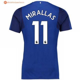 Maillot Everton Domicile Mirallas 2017 2018 Pas Cher