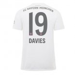Maillot Bayern Munich NO.19 Davies Exterieur 2019 2020 Blanc Pas Cher