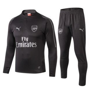 Survetement De Laine Arsenal 2018 2019 Gris Marine Pas Cher