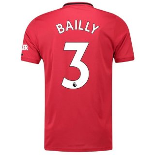 Maillot Manchester United NO.3 Bailly Domicile 2019 2020 Rouge