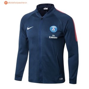 Survetement Paris Saint Germain 2017 2018 Bleu Marine Pas Cher