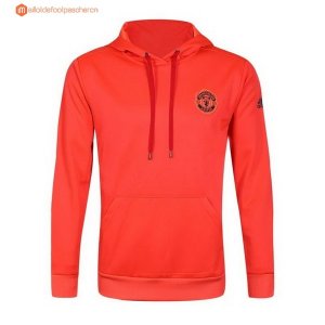 Survetement Manchester United 2017 2018 Orange Pas Cher