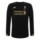 Maillot Liverpool Domicile ML Gardien 2019 2020 Noir Pas Cher