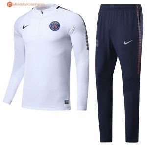 Survetement Paris Saint Germain 2017 2018 Blanc Pas Cher