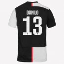 Maillot Juventus NO.13 Danilo Domicile 2019 2020 Blanc Noir Pas Cher