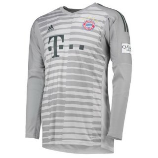 Maillot Bayern Munich Domicile ML Gardien 2018 2019 Gris Pas Cher Maillot Bayern Munich Domicile ML Gardien 2018 2019 Gris Pas Cher