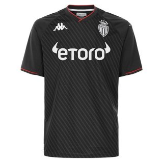 Thailande Maillot AS Monaco Exterieur 2021 2022 Noir Pas Cher