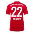 Maillot Bayern Munich NO.22 Gnabry Exterieur 2019 2020 Blanc Pas Cher