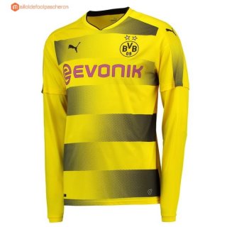 Maillot Borussia Dortmund Domicile ML 2017 2018 Pas Cher