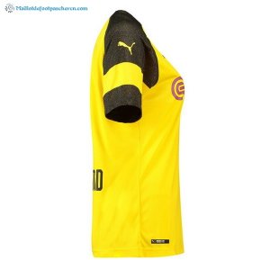 Maillot Borussia Dortmund Domicile Femme 2018 2019 Jaune Pas Cher