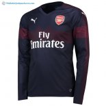 Maillot Arsenal Exterieur ML 2018 2019 Bleu Marine Pas Cher