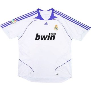 Thailande Maillot Real Madrid Domicile Retro 2007 2008 Blanc Pas Cher Thailande Maillot Real Madrid Domicile Retro 2007 2008 Blanc Pas Cher