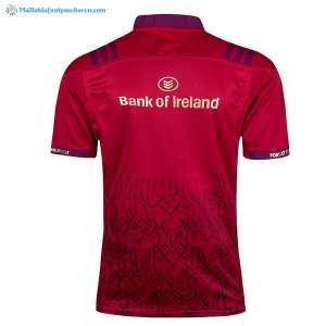 Maillot Rugby Munster Domicile 2017 2018 Rouge Pas Cher