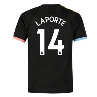 Maillot Manchester City NO.14 Laporte Exterieur 2019 2020 Noir Pas Cher Maillot Manchester City NO.14 Laporte Exterieur 2019 2020 Noir Pas Cher