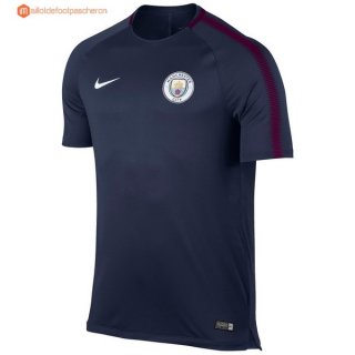 Entrainement Manchester City 2017 2018 Bleu Marine Pas Cher