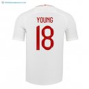 Maillot Angleterre Domicile Young 2018 Blanc Pas Cher