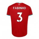 Maillot Liverpool NO.3 Fabinho Domicile 2020 2021 Rouge Pas Cher