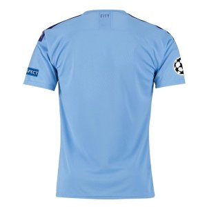 Maillot Manchester City Domicile 2019 2020 Bleu Pas Cher