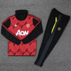 Survetement Manchester United 2019 2020 Rouge Jaune Noir