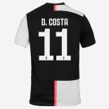 Maillot Juventus NO.11 D.Costa Domicile 2019 2020 Blanc Noir Pas Cher