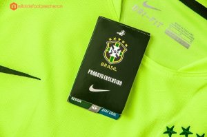 Entrainement Brésil Ensemble Complet 2017 Vert Pas Cher