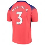 Maillot Chelsea NO.3 Marcos A. Third 2020 2021 Orange Pas Cher