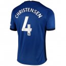 Maillot Chelsea NO.4 Christensen Domicile 2020 2021 Bleu Pas Cher