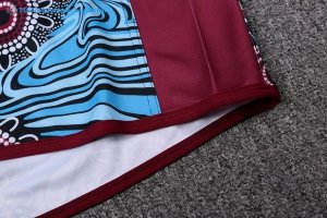 Maillot Rugby Manly Sea Eagles Indígena 2017 2018 Rouge Pas Cher