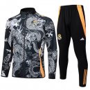 Survetement Real Madrid 2024 2025 Gris Noir 2