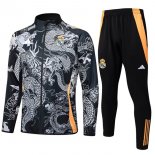 Survetement Real Madrid 2024 2025 Gris Noir 2