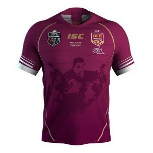 Maillot QLD Maroons Slater 2018 Rouge Pas Cher